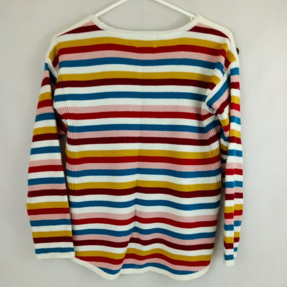 St. John's Bay Multi-Color Striped Sweater Size PS - Picture 2 of 4